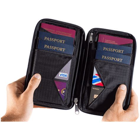 passport wallet rfid protection|rfid passport wallet for men.